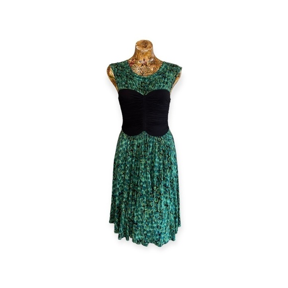 Plenty by Tracey Reese dress green small black - Picture 1 of 9